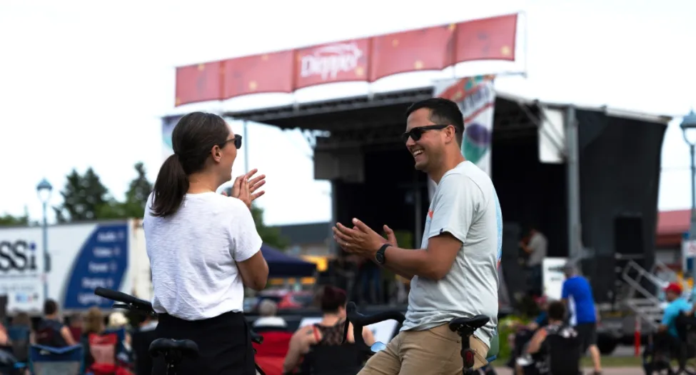 two people at festival