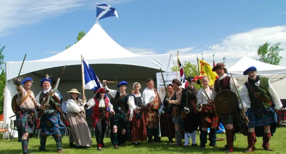 group photo at festival