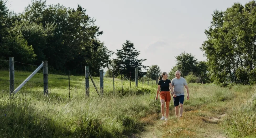 two people on trail